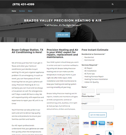 SEO web design example online marketing portfolio